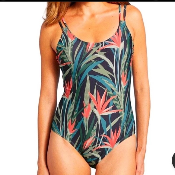 Kona Sol Other - Kona Sol Women's One Piece Swimsuit with Tropical Print
